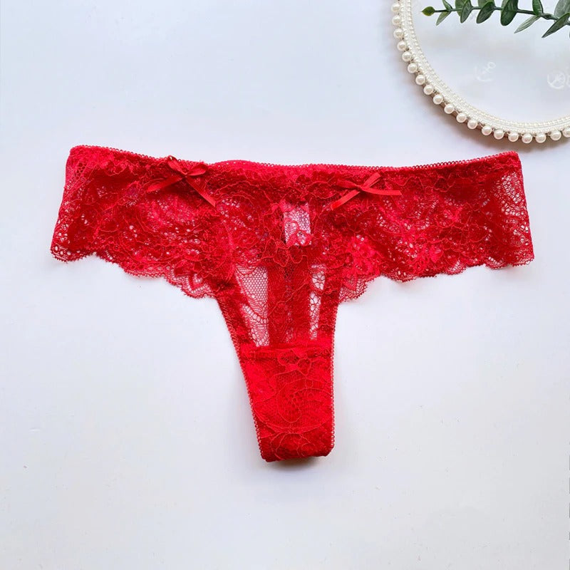 T Style Lace Thong