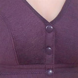 Front Button Cotton Comfort Bra – Easy Wear, Full Coverage