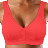 Front Button Cotton Comfort Bra – Easy Wear, Full Coverage