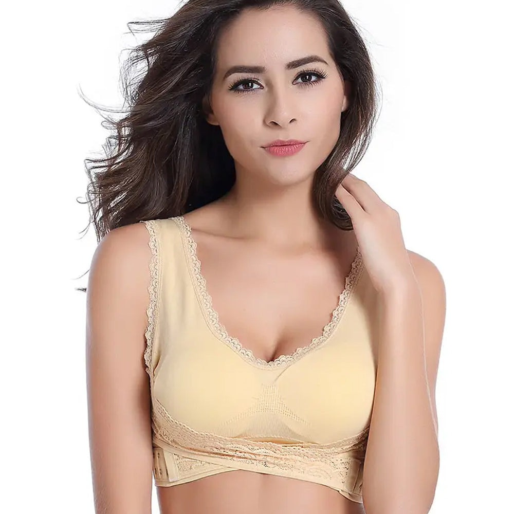 Nylon Side Hooks Comfortable Bra
