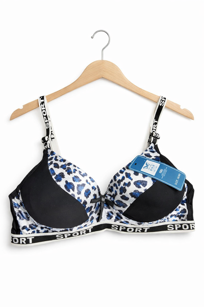 Leopard Print Sports Padded Bra – Comfortable Everyday Support
