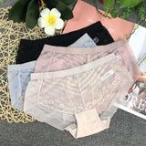 Wild Whisper Mesh Net Panty - Soft Stretch & Elegant Design