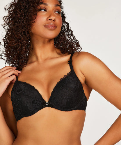 Maya Non-Padded Net Push-Up Bra