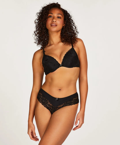 Maya Non-Padded Net Push-Up Bra
