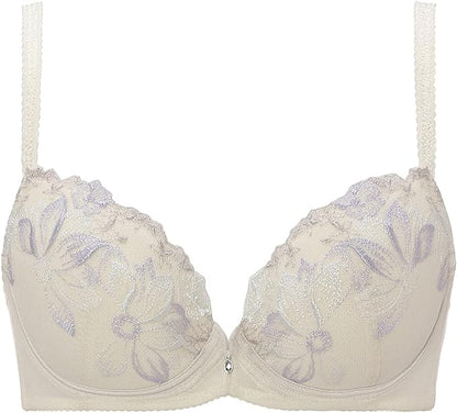 Olivia Story Wired Non-Padded Molded Net Bra