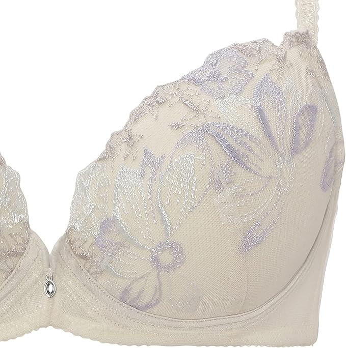 Olivia Story Wired Non-Padded Molded Net Bra