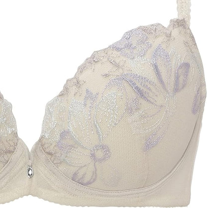 Olivia Story Wired Non-Padded Molded Net Bra
