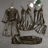 5 piece Silk Nighty set