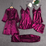 5 piece Silk Nighty set