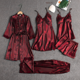 5 piece Silk Nighty set