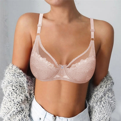 Shein Pretty Net Bra Light Padded Plus Size (40-50)