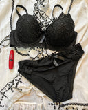 Double Padded Lace Bra Panty Set