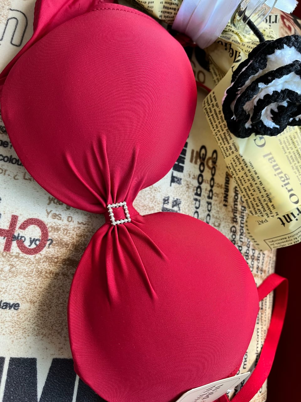 Seamless Front Knot Pushup Bra