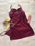 BABY DOLL 2 PC. NIGHTY MAROON