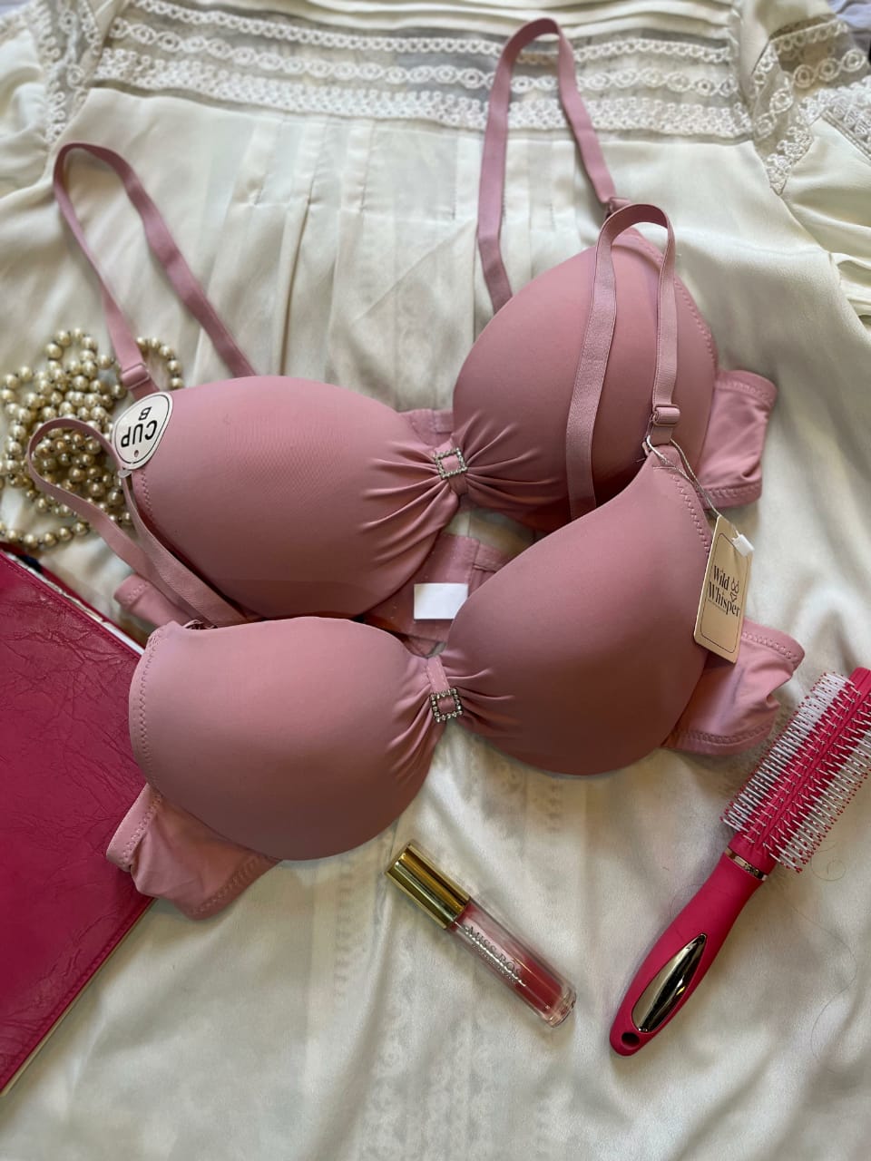 Seamless Front Knot Pushup Bra