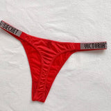 New Women's Victoria's Secret Underwear, Smooth Low-Waisted Sexy Women's Thong, Attractive, Breathable, Shiny, Sexy And Comfortable In One