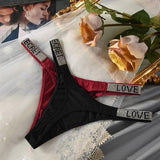 New Women's Victoria's Secret Underwear, Smooth Low-Waisted Sexy Women's Thong, Attractive, Breathable, Shiny, Sexy And Comfortable In One