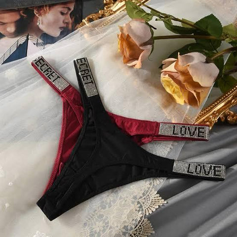 New Women's Victoria's Secret Underwear, Smooth Low-Waisted Sexy Women's Thong, Attractive, Breathable, Shiny, Sexy And Comfortable In One