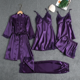 5 piece Silk Nighty set