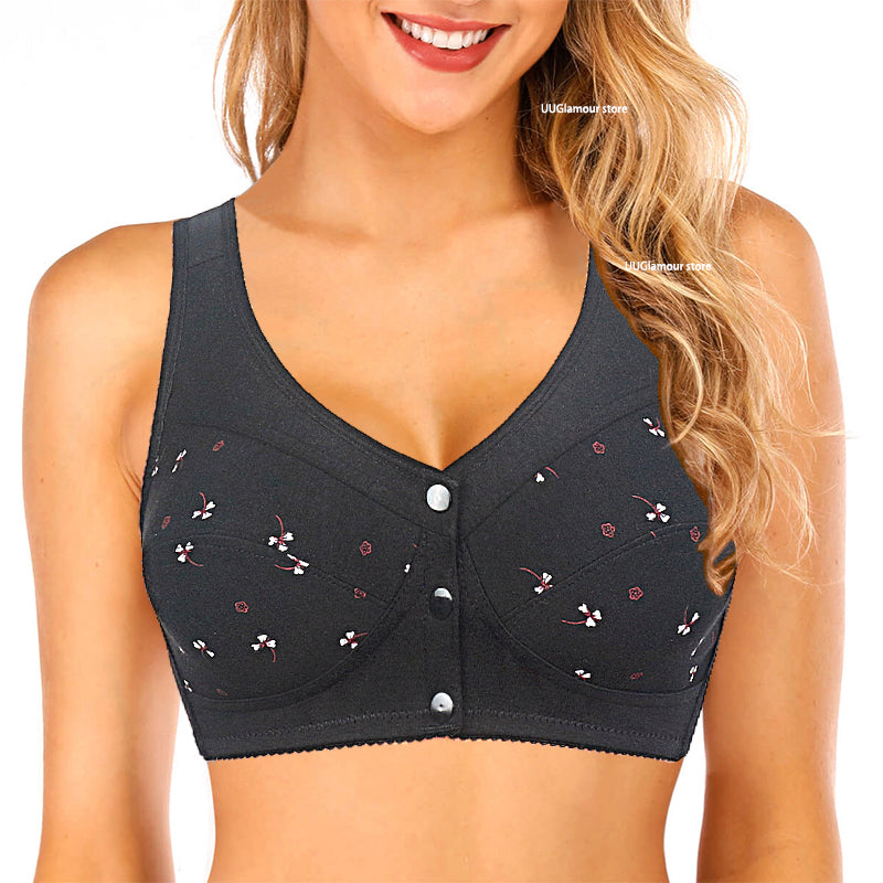 Front Open Non Padded Wireless Nursing Bra
