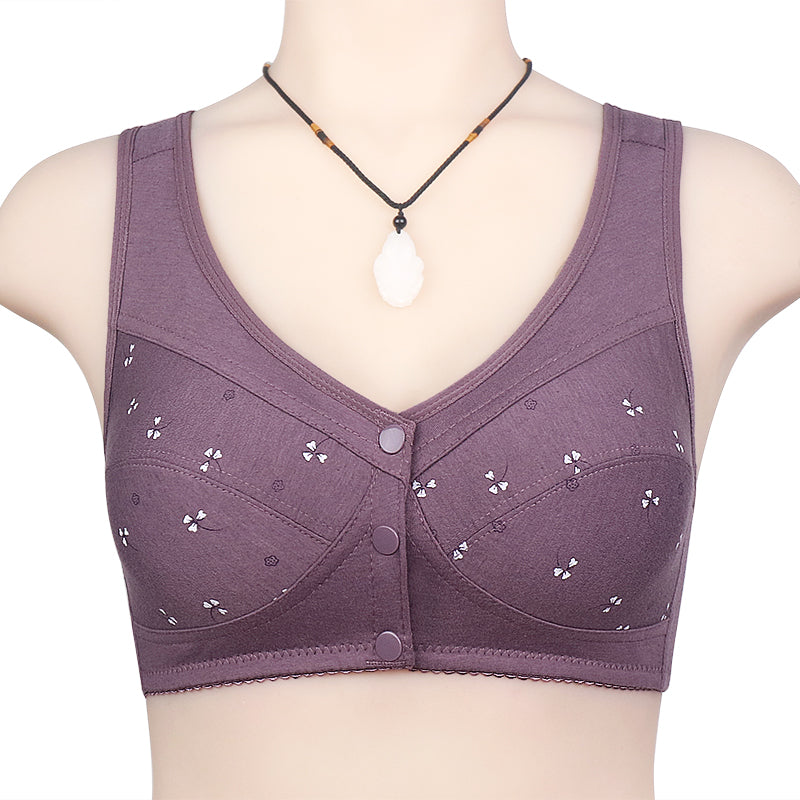 Front Open Non Padded Wireless Nursing Bra