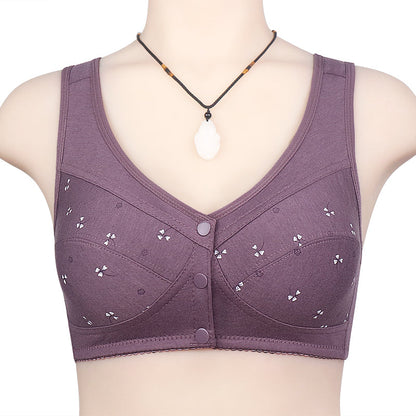 Front Open Non Padded Wireless Nursing Bra