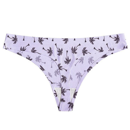 Mutilcolor Seamless Print Thongs G-String Panty