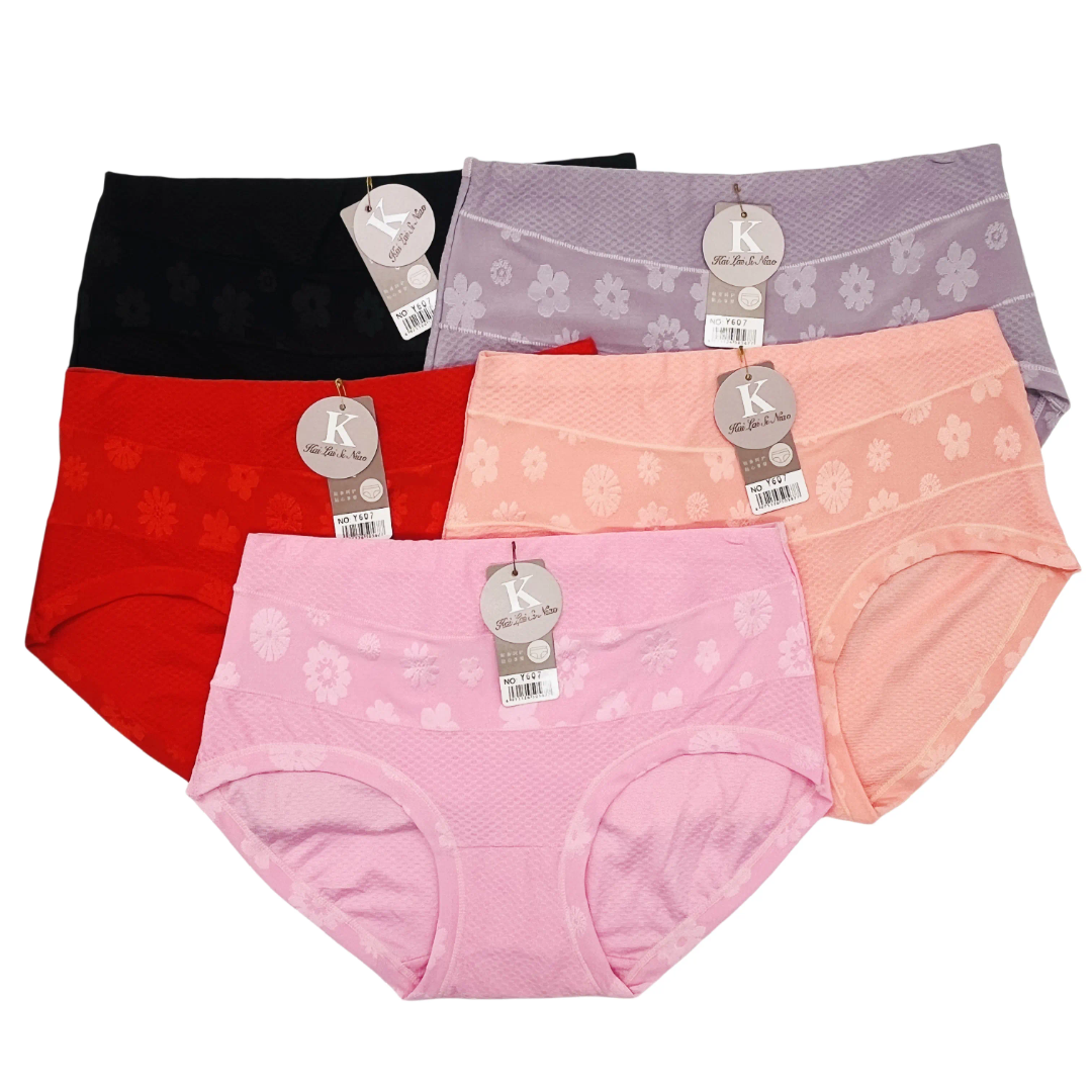 Cotton Crotch High Waist Net Abdominal Retraction Super Wide Belt Comfortable Breathable Women Panties