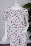 Women's Printed Top and Trouser Sleepwear - 2-Piece Set - Printed Sleepwear Set