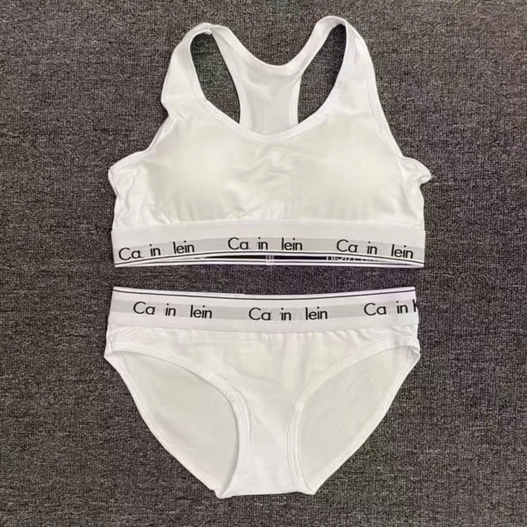 Coton Bra Panty Set - Snug Breathable Sport Bra For Womens