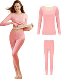 Winter Warmer Women Thermal Set with Long Sleeves and Long Pants, Suitable for Winter and Autumn Household/ Loungewear