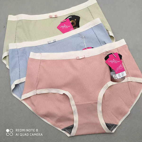 Women's Summer Briefs Underwear Mid-rise Women's Panties Everyday Style Underwear Knitted Weave Soft Panties